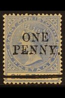 1888 1d On 2½d Ultramarine, SG 28, Superb Never Hinged Mint. For More Images, Please Visit Http://www.sandafayre.com/ite - St.Christopher, Nevis En Anguilla (...-1980)