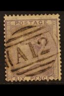 GB USED IN: 1856 6d Lilac, SG Z4, Superb With Neat Upright Almost Full "A12" Cancel. For More Images, Please Visit Http: - St.Cristopher-Nevis & Anguilla (...-1980)