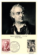 Thème Personnages Célèbres - Diderot - France Carte Maximum - TB - Other & Unclassified