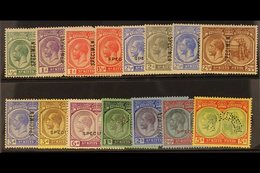 1921-29 Set (less 1½d Red-brown), Overprinted "SPECIMEN", SG 37/47cs, Fine Mint. (15) For More Images, Please Visit Http - St.Kitts-et-Nevis ( 1983-...)