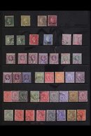 1862-1951 ALL DIFFERENT USED COLLECTION A Most Useful Collection Presented On Stock Pages That Includes 1862 6d Deep Gre - St.Vincent (...-1979)