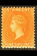 1883-84 1s Vermillion, Wmk CA, Perf 12, SG 45, Very Fine Mint For More Images, Please Visit Http://www.sandafayre.com/it - St.Vincent (...-1979)