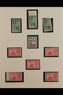 1938-55 Pictorial Definitives Collection Consisting Of A Complete Mint & A Complete Fine Used Set, SG 249/266b (44 Stamp - Zonder Classificatie