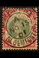 BOER WAR - GB USED IN. GB 1900 1s Green And Carmine "Jubilee" Stamp Cancelled By Superb "Army Post Office / Bloemfontein - Ohne Zuordnung