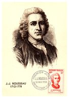 Thème Personnages Célèbres - Jean Jacques Rousseau - France Carte Maximum - TB - Other & Unclassified