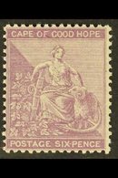 CAPE OF GOOD HOPE 1882-3 6d Mauve, Wmk Crown CA, SG 44, Very Fine Mint. For More Images, Please Visit Http://www.sandafa - Ohne Zuordnung