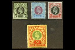 NATAL 1908-09 1s To 5s, SG 166/169, Very Fine Mint. (4 Stamps) For More Images, Please Visit Http://www.sandafayre.com/i - Ohne Zuordnung