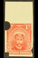 1924/9 1d Bright Rose, As SG 2, Admiral Imperf Punched Proof Of Complete Design From The Waterlow Archives. For More Ima - Rhodesia Del Sud (...-1964)