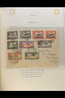 1926 Red Cross Anniversary, 2 Covers, One To Cadiz Franked Complete Set To 1p Tied By Special Seville Red Cross 15 Set 2 - Altri & Non Classificati