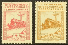 1930 4p Carmine & 10p Brown Railway Congress, Mi 455/6, SG 545/6, Fine Mint (2). For More Images, Please Visit Http://ww - Altri & Non Classificati