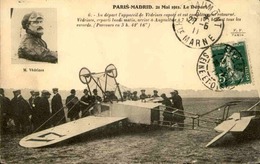 AVIATION - Carte Postale - L 'appareil De Védrines Complètement Retourné Au Départ Du Paris / Madrid En 1911 - L 29661 - Incidenti