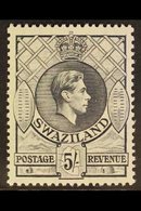 1938-54 5s Grey Perf 13½x13, SG 37, Never Hinged Mint, Fresh. For More Images, Please Visit Http://www.sandafayre.com/it - Swasiland (...-1967)