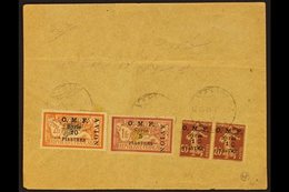 1921 Airmail Set Complete On Flown Cover Halep To Damas, SG 86/9, Cover Fold But Stamps Very Fine. For More Images, Plea - Siria