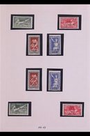 SPORT - OLYMPIC GAMES 1924-1972 Collection On Pages. With 1924 Both Overprinted Olympic Games Sets Fine Mint; 1960-1972  - Syrië