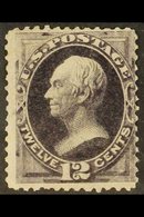 1873 12c Blackish Violet Henry Clay (Scott 162, SG 164), Mint Regummed, Corner Crease, Centred To Upper Right, Cat £2,50 - Andere & Zonder Classificatie