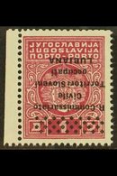 ITALIAN OCCUPATION OF LUBIANA Postage Due 1941 1d Rose-carmine, INVERTED OVERPRINT, Sassone 7b, Never Hinged Mint. For M - Other & Unclassified