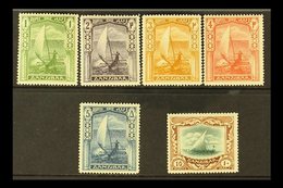 1921-29 1r To 10r, SG 290/295, Fine Mint, 10r With Light Bend. (6 Stamps) For More Images, Please Visit Http://www.sanda - Zanzibar (...-1963)