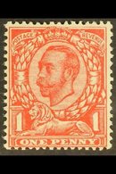 1912 VARIETY 1d Bright Scarlet, NO CROSS ON CROWN, SG 341a, Never Hinged Mint. For More Images, Please Visit Http://www. - Non Classificati