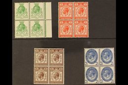 1929 PUC Low Values Set Complete In BLOCKS OF FOUR, SG 434/37, Never Hinged Mint (4 Blocks Of 4) For More Images, Please - Unclassified