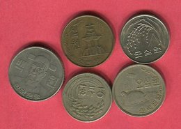 LOT 5 MONNAIES DIFFERENTES TB+ 3 - Korea, South