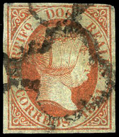 Ed. 0 8 - 2 Reales Naranja. Precioso Ejemplar Por Sus Buenos Márgenes Y Color Fresco, Pese ínfimos Puntos Claros - Used Stamps