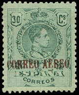 Ed. ** NE 22 - 1920. 30 Cts. Verde.Ejemplar De Lujo. Sin Charnela.Raro En Esta Calidad.Cert.GRAUS Cat. +++1.325€ - Unused Stamps