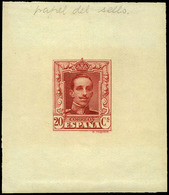 Galvez 1987 - 1922. Prueba De Punzón.20 Cts. Carmín.Márgenes Grandes.Rara En Esta Condición - Unused Stamps