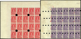 Ed. * 331-336-337 - 1926. Conjunto De 3 Grandes Bloques S/D Con Los Colores Cambiados (sellos Destinados…) - Unused Stamps
