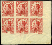 Ed. ** 495p - 1930. 25 Cts. Carmín S/D. Variedad Con Papel Filigrana Empleada En Marruecos. No Reseñado - Unused Stamps
