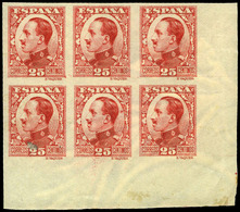 Ed. ** 495p - 1930. 25 Cts. Carmín S/D. Variedad Con Papel Filigrana Empleada En Marruecos. No Reseñado - Ongebruikt