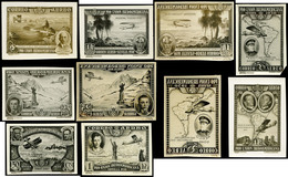 Año 1930 Aerea - Lote Con 10 Fotolitos, Distintos Sellos De La Serie. Excepcional Y Raro Conjunto - Unused Stamps