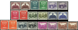 Año 1931 - Ensayos De Plancha En Los Colores Definitivos De La Serie 604/13 Y 620/9 (sin Sobrecarga Oficial) - Ungebraucht