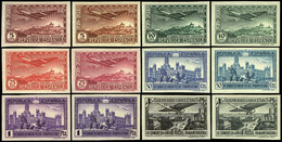 Año 1931 Aerea - Ensayos De Plancha En Los Colores Definitivos De La Serie 614/9 + 630/5 (sin Sobrecarga Oficial) - Unused Stamps