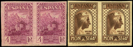 Ed. * 636s/649s - 1931. Serie Completa En Parejas S/D. Preciosa Y Muy Rara Pieza En Esta Condición. Cat. + 11.000€ - Unused Stamps