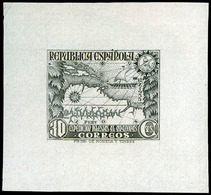 Galvez 3190 - 1935. Prueba De Punzón 30 Cts. Negro. Preciosa Y Rara Pieza - Unused Stamps