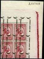 Ed. ** 786hid Bl. 4 - 1938. Montserrat. Esquina De Pliego. Variedad Habilitación Invertida Y Desplazada - Unused Stamps