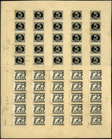 NE 1939 - Quijote. Prueba En Composición Fotográfica De La Sobrecarga 1,25 Y 5 Ptas. Pieza Excepcional - Unused Stamps