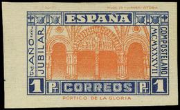 Año 1937 - Prueba Sobre Cartón 1 Ptas. Preciosa E Interesante - Unused Stamps