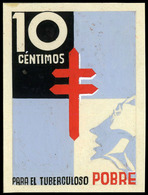 Año 1937 - Proyecto No Adoptado “para El Tuberculoso Pobre” Valor 10 Cts. Impreso En Papel 47 X 63 Mm - Nuovi