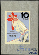 Año 1937 - Proyecto No Adoptado “para El Tuberculoso Pobre” Valor 10 Cts. Impreso En Papel 47 X 63 Mm - Unused Stamps