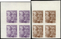 Ed. ** 867/78 Bl. 4 - 1939. Sánchez Toda. Bl. De 4 S/Dentar. Esquina De Pliego. Sin Charnela - Unused Stamps