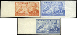 Ed. ** 880ccs/6ccs - 1939. Colores Cambiados. S/Dentar.Conjunto Completo 3 Valores.Sin Charnela.Borde Hoja - Unused Stamps