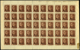 Ed. ** 953M - 1942. Pliego Completo De 50 Ejemplares Con Sobrecarga “Muestra”. Rara Pieza En Esta Condición - Unused Stamps