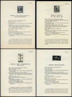 Año 1957/1962 - Conjunto De Las Pruebas En Negro Sobre Los Dípticos Realizados Por La F.N.M.T. Total 82 Dípticos - Storia Postale