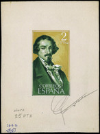 Año 1972 - Personajes. José Espronceda. Proyecto Sello Realizado A Acuarela (valor 2 Ptas. En Lugar 25 Ptas) - Briefe U. Dokumente