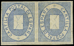 Ed. * 1aii - Alegoria Postal. Pareja Horizontal Capicúa. Preciosa Y Escasa Pieza. - Postage Free