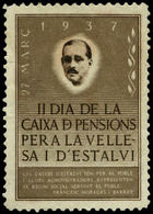 S/Cat. Per La Vellesa I D’estalvi. (27/3/1937). No Reseñada. Muy Rara - Viñetas De La Guerra Civil