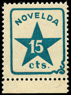 All. 10 - Alicante. NOVELDA. 15 Cts. Verde. Sin Charnela. Lujo. Raro - Republican Issues