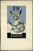 1951. Proyecto No Adoptado Realizado Por El Grabador “D. Ernesto Cerra” “Ifni- Correos” (mismo Motivo…) - Ifni