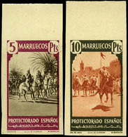 Ed. ** 200M/216M - 1940. Tipos Diversos. Serie Completa. 17 Valores S/D. Borde Hoja.Al Dorso Leyenda “Archivo…" - Spanisch-Marokko